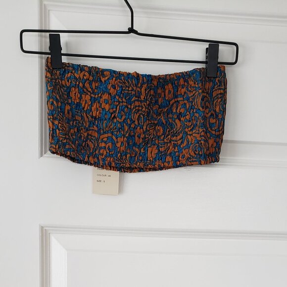 NWT: Anthropologie-Raga Paisley Print Bandeau Sizes Xs, Sm - Picture 3 of 4